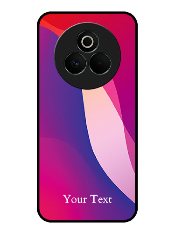 Custom Realme P3 Pro 5G Custom Glass Phone Case - Digital Abstract Overlap Design