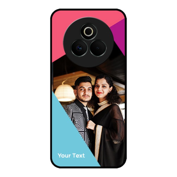Realme P3 Pro 5G Custom Glass Phone Case - Stacked Triple Colour Design Realme P3 Pro 5G Custom Glass Phone Case - Stacked Triple Colour Design