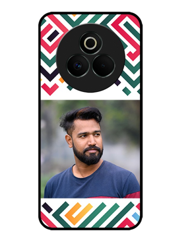 Custom Realme P3 Pro 5G Custom Glass Phone Case - Colorful Maze Pattern Design