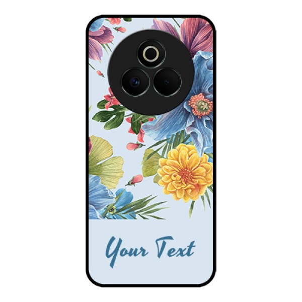 Realme P3 Pro 5G Custom Glass Phone Case - Stunning Watercolored Flowers Painting Design Realme P3 Pro 5G Custom Glass Phone Case - Stunning Watercolored Flowers Painting Design
