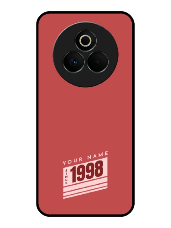 Custom Realme P3 Pro 5G Custom Glass Phone Case - Red Custom Year Of Birth Design