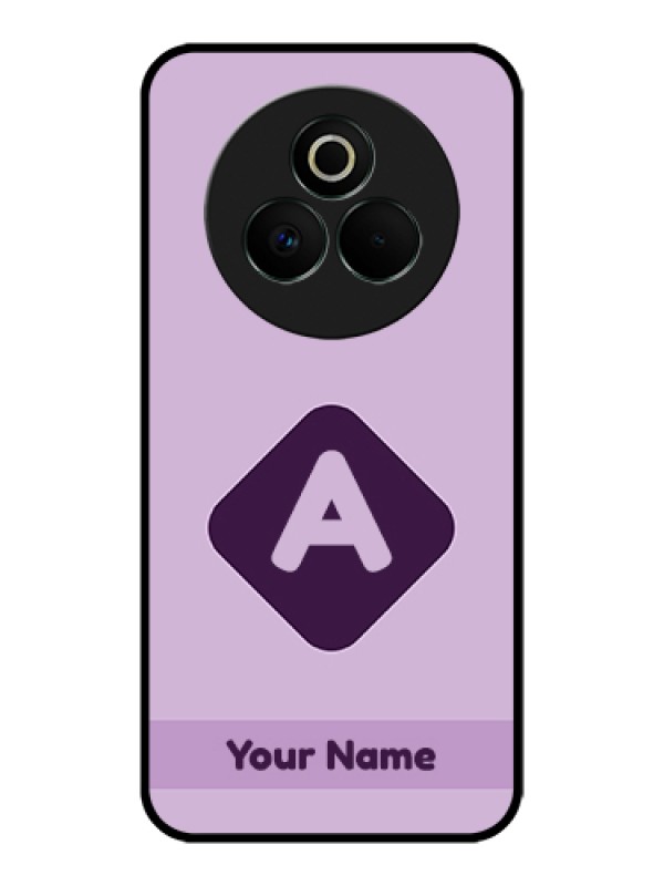 Custom Realme P3 Pro 5G Custom Glass Phone Case - Custom Letter In Curved Badge Design