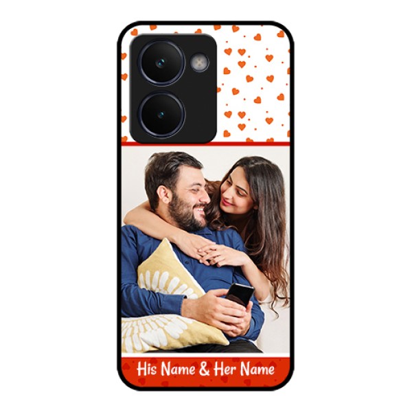 Realme P3 Ultra 5G Custom Glass Phone Case - Orange Love Symbol Design Realme P3 Ultra 5G Custom Glass Phone Case - Orange Love Symbol Design