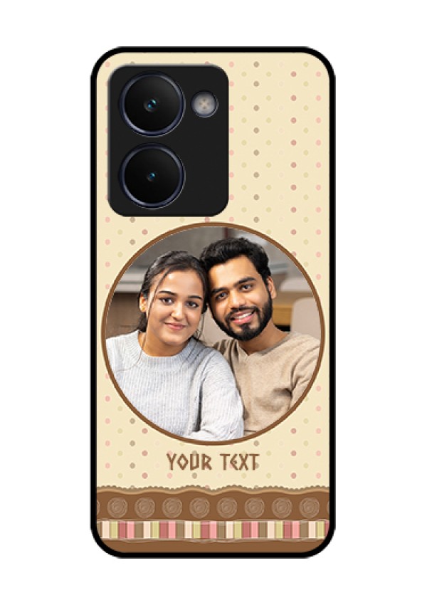Realme P3 Ultra 5G Custom Glass Phone Case - Brown Dotted Mobile Case Design