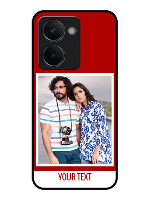 Custom Realme P3 Ultra 5G Custom Glass Phone Case - Red Color Design