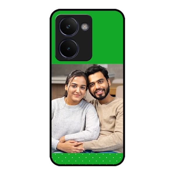 Realme P3 Ultra 5G Custom Glass Phone Case - Green Pattern Design