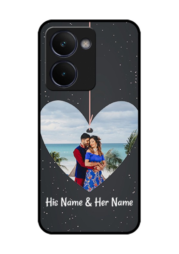 Realme P3 Ultra 5G Custom Glass Phone Case - Hanging Heart Design