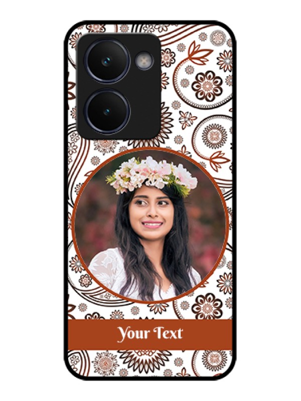 Custom Realme P3 Ultra 5G Custom Glass Phone Case - Abstract Flower Design