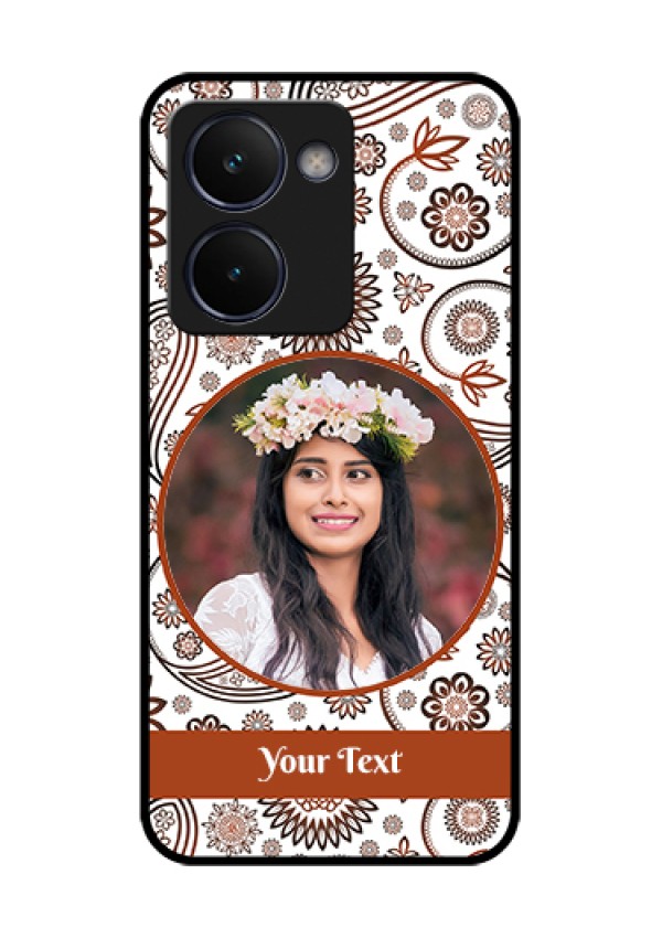 Realme P3 Ultra 5G Custom Glass Phone Case - Abstract Flower Design