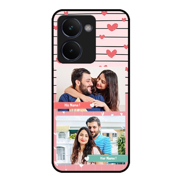 Realme P3 Ultra 5G Custom Glass Phone Case - Photo With Heart Design Realme P3 Ultra 5G Custom Glass Phone Case - Photo With Heart Design