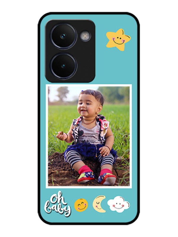 Custom Realme P3 Ultra 5G Custom Glass Phone Case - Smiley Kids Stars Design