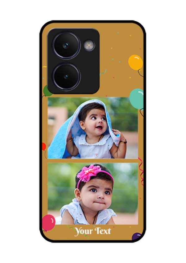 Realme P3 Ultra 5G Custom Glass Phone Case - Image Holder With Birthday Celebrations Design