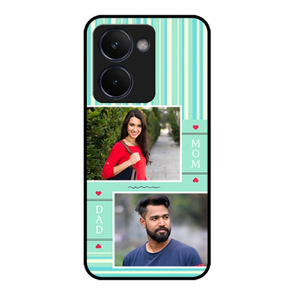 Realme P3 Ultra 5G Custom Glass Phone Case - Mom & Dad Pic Design