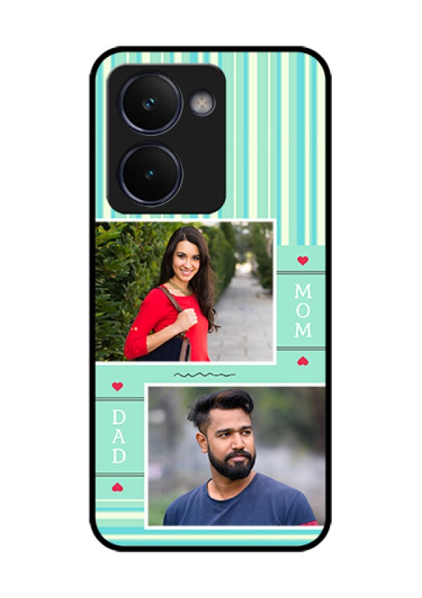 Realme P3 Ultra 5G Custom Glass Phone Case - Mom & Dad Pic Design