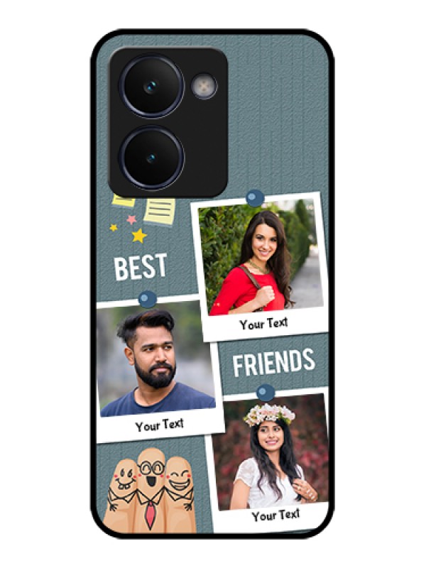 Custom Realme P3 Ultra 5G Custom Glass Phone Case - Sticky Frames And Friendship Design