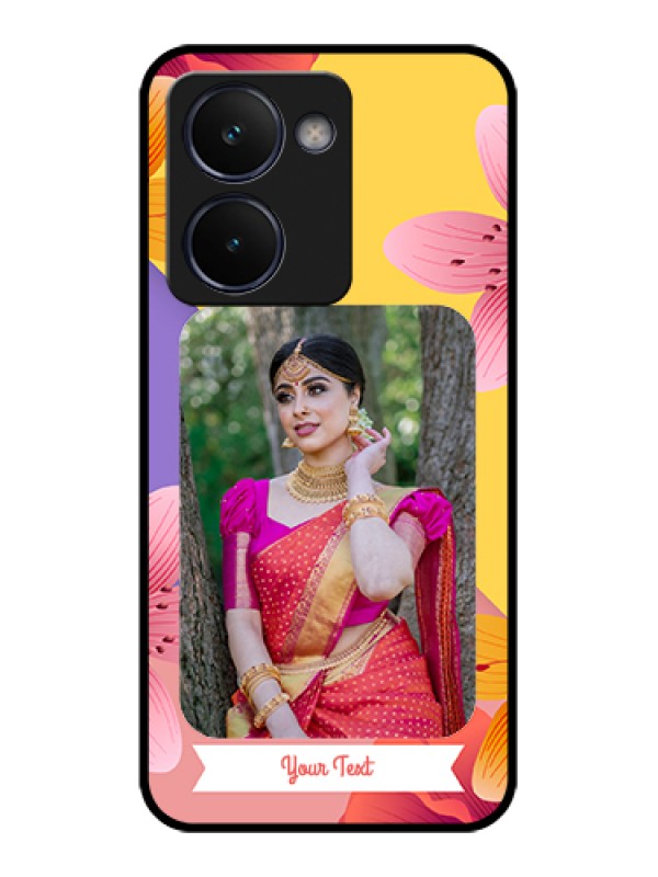 Custom Realme P3 Ultra 5G Custom Glass Phone Case - 3 Image With Vintage Floral Design