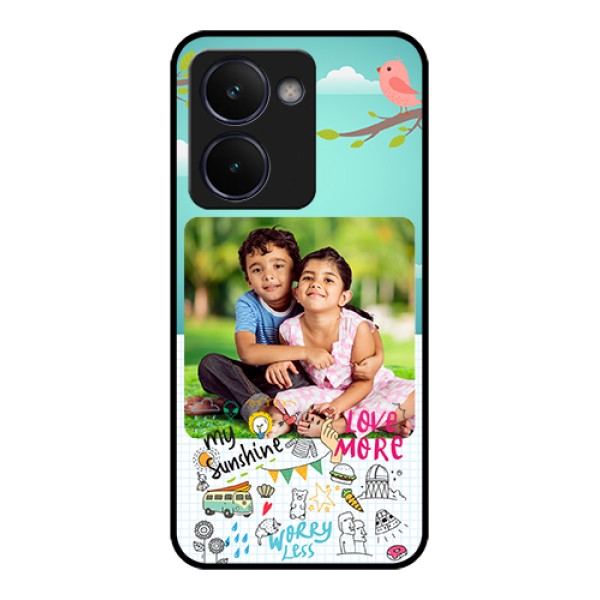 Realme P3 Ultra 5G Custom Glass Phone Case - Doodle Love Design