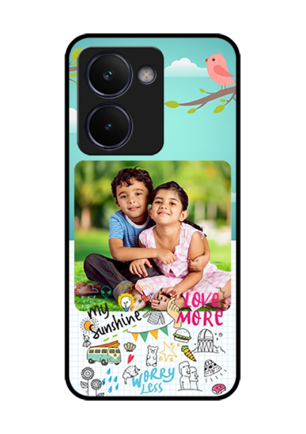 Realme P3 Ultra 5G Custom Glass Phone Case - Doodle Love Design