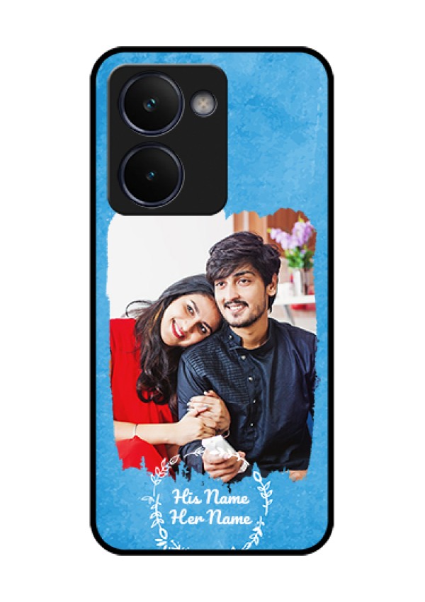 Realme P3 Ultra 5G Custom Glass Phone Case - Blue Color Vintage Design