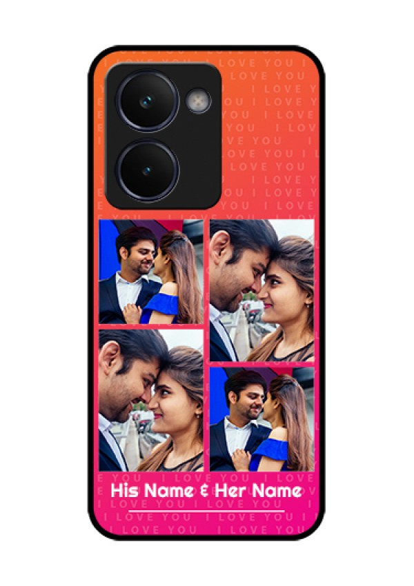 Realme P3 Ultra 5G Custom Glass Phone Case - I Love You Pink Design