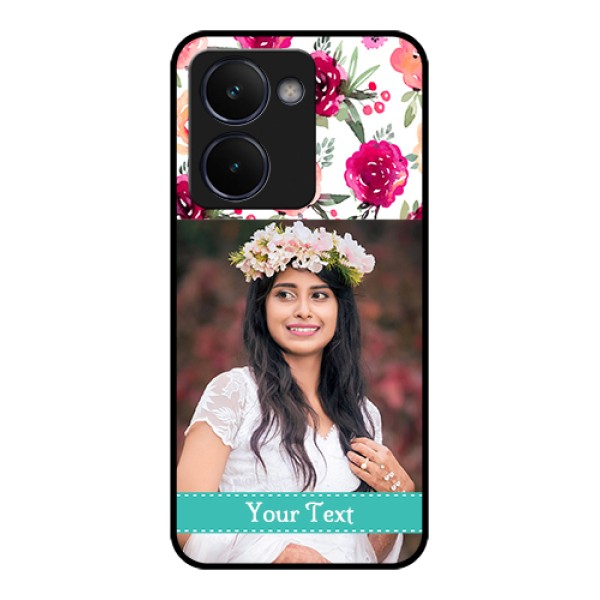 Realme P3 Ultra 5G Custom Glass Phone Case - Water Colors Floral Design Realme P3 Ultra 5G Custom Glass Phone Case - Water Colors Floral Design