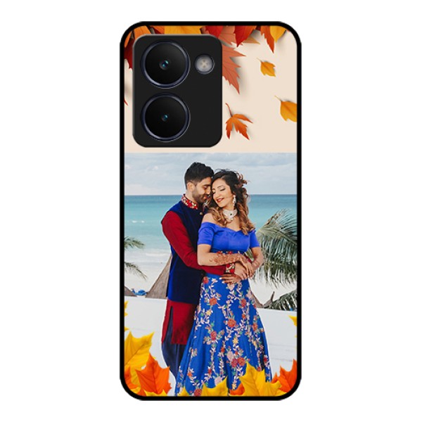 Realme P3 Ultra 5G Custom Glass Phone Case - Autumn Maple Leaves Design