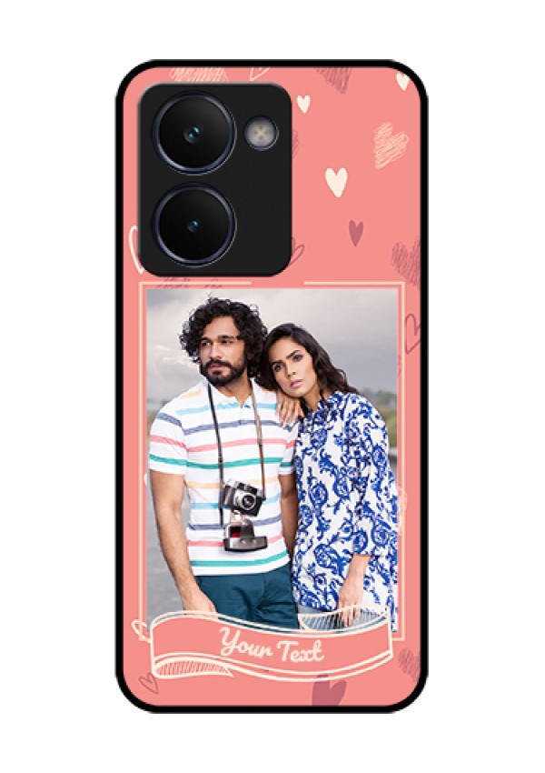 Realme P3 Ultra 5G Custom Glass Phone Case - Love Doodle Art Design
