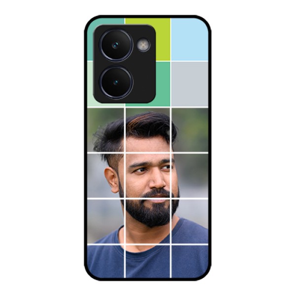 Realme P3 Ultra 5G Custom Glass Phone Case - With White Box Pattern Realme P3 Ultra 5G Custom Glass Phone Case - With White Box Pattern