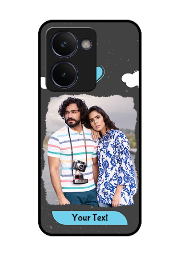 Realme P3 Ultra 5G Custom Glass Phone Case - Splashes With Love Doodles Design