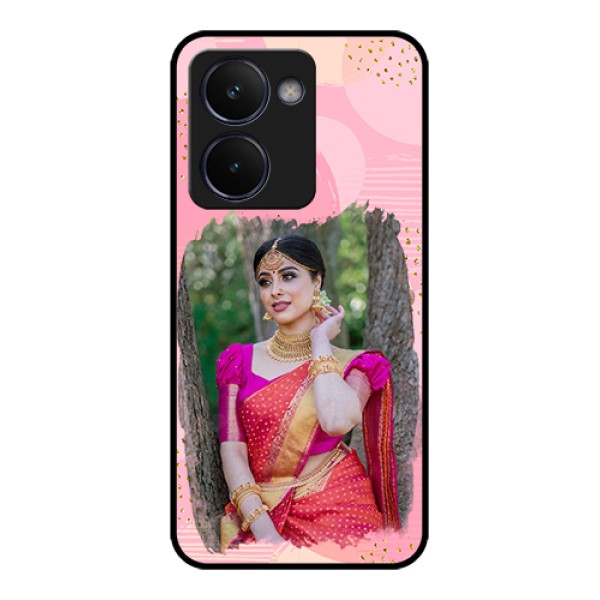 Realme P3 Ultra 5G Custom Glass Phone Case - Gold Glitter Splash Design Realme P3 Ultra 5G Custom Glass Phone Case - Gold Glitter Splash Design