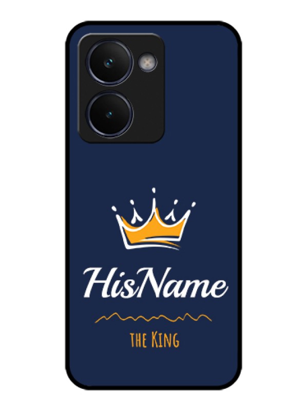 Custom Realme P3 Ultra 5G Custom Glass Phone Case - King With Name Design
