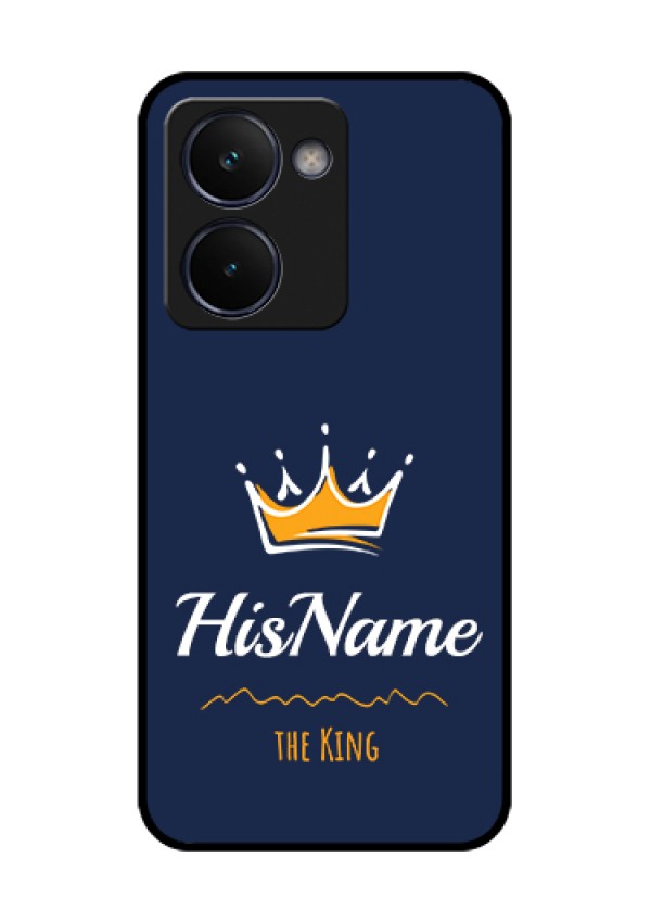 Realme P3 Ultra 5G Custom Glass Phone Case - King With Name Design