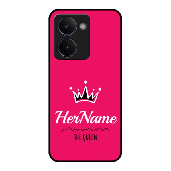 Realme P3 Ultra 5G Custom Glass Phone Case - Queen With Name Design Realme P3 Ultra 5G Custom Glass Phone Case - Queen With Name Design