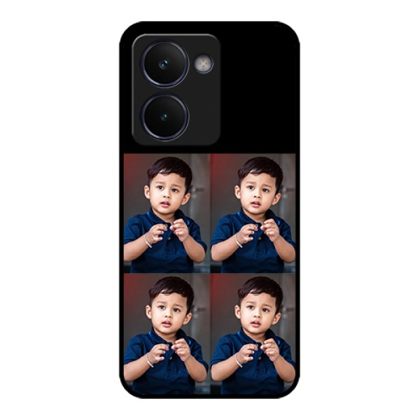 Realme P3 Ultra 5G Custom Glass Phone Case - 4 Image Holder Design