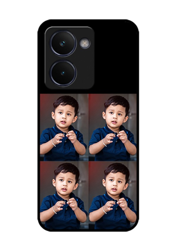 Realme P3 Ultra 5G Custom Glass Phone Case - 4 Image Holder Design