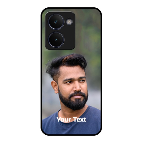 Realme P3 Ultra 5G Custom Glass Phone Case - Photo With Text Design