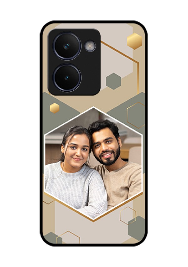 Realme P3 Ultra 5G Custom Glass Phone Case - Stylish Hexagon Pattern Design