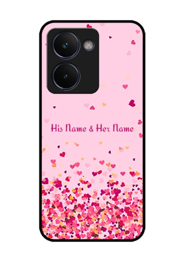 Realme P3 Ultra 5G Custom Glass Phone Case - Floating Hearts Design