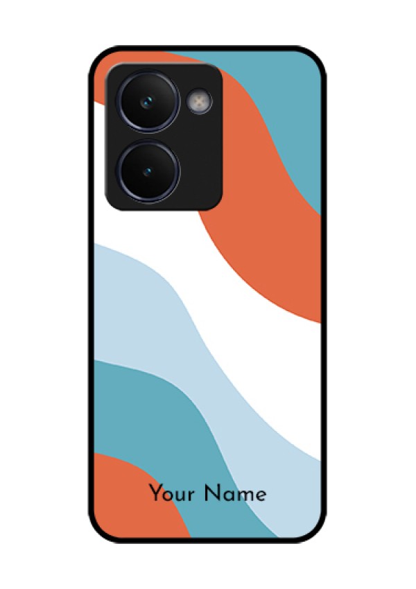 Realme P3 Ultra 5G Custom Glass Phone Case - Coloured Waves Design