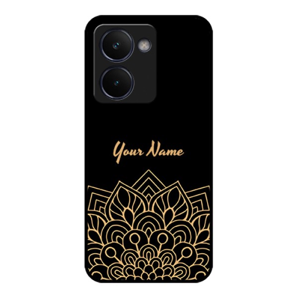 Realme P3 Ultra 5G Custom Glass Phone Case - Golden Mandala Design
