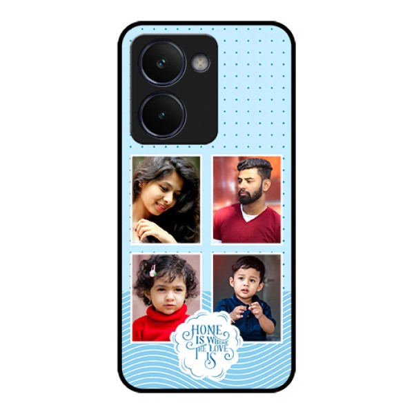 Realme P3 Ultra 5G Custom Glass Phone Case - Cute Love Quote With 4 Pic Upload Design Realme P3 Ultra 5G Custom Glass Phone Case - Cute Love Quote With 4 Pic Upload Design