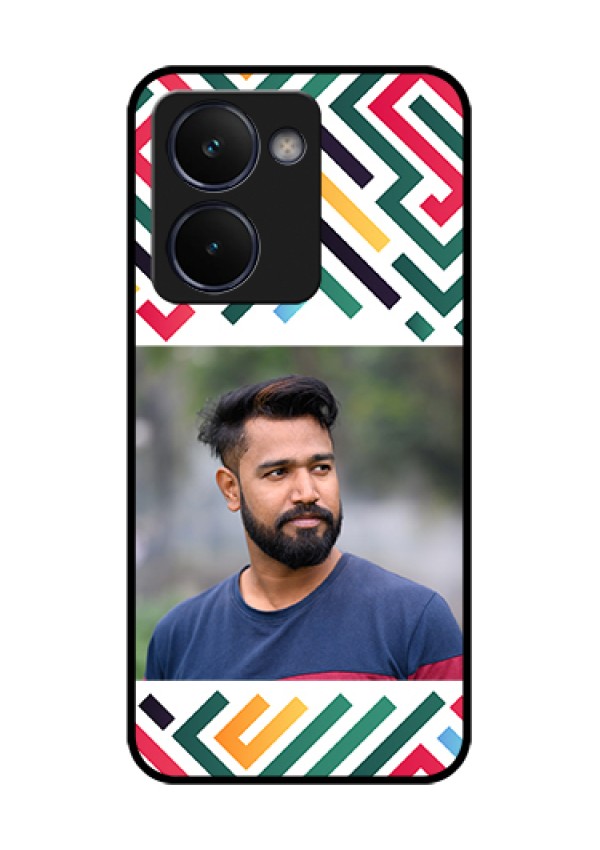 Realme P3 Ultra 5G Custom Glass Phone Case - Colorful Maze Pattern Design