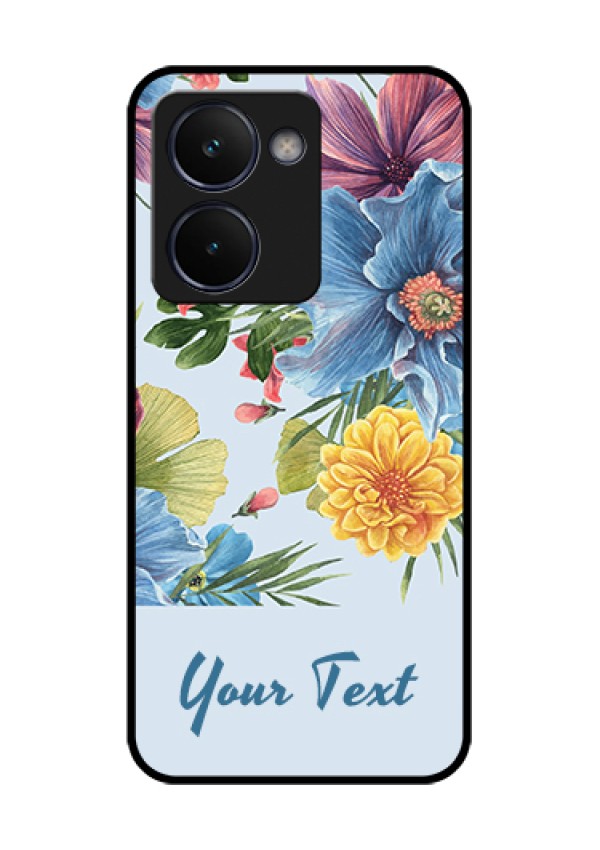 Realme P3 Ultra 5G Custom Glass Phone Case - Stunning Watercolored Flowers Painting Design