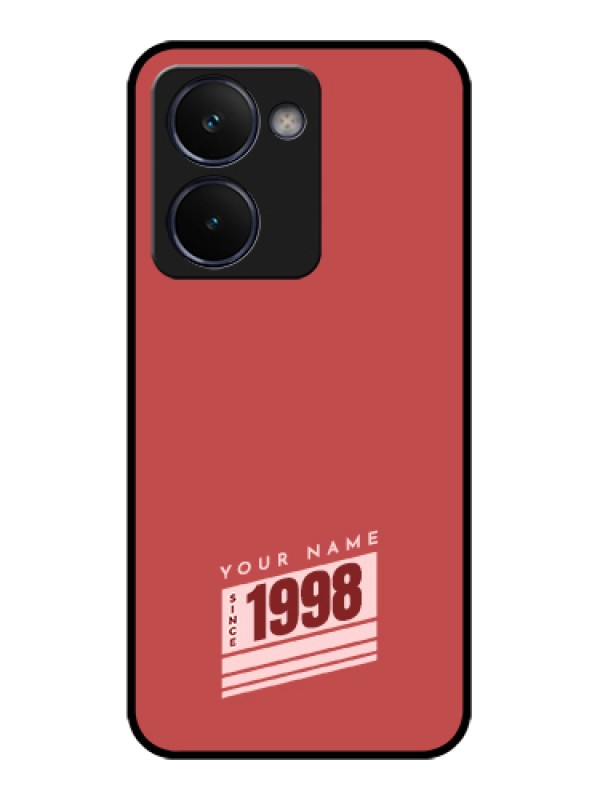 Custom Realme P3 Ultra 5G Custom Glass Phone Case - Red Custom Year Of Birth Design