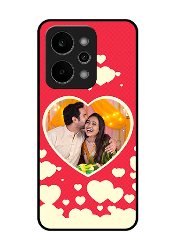 Realme P4 Power 5G Custom Glass Phone Case - Love Symbols Phone Cover Design