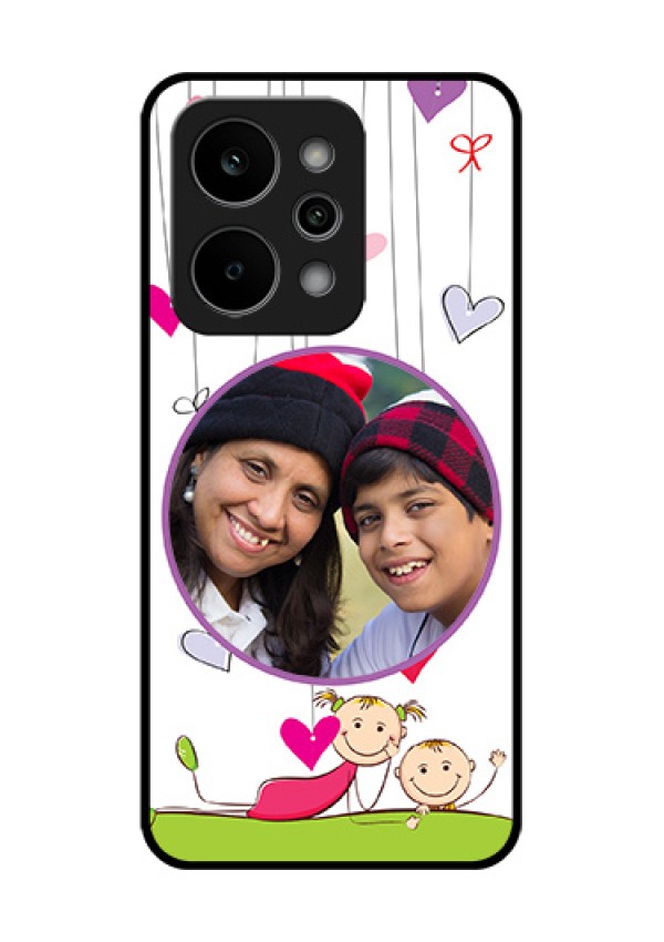 Realme P4 Power 5G Custom Glass Phone Case - Cute Kids Phone Case Design