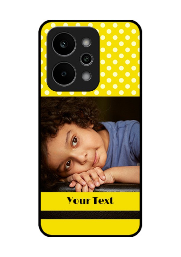 Realme P4 Power 5G Custom Glass Phone Case - Bright Yellow Case Design
