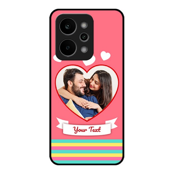 Realme P4 Power 5G Custom Glass Phone Case - Love Shapes Doodle Design Realme P4 Power 5G Custom Glass Phone Case - Love Shapes Doodle Design