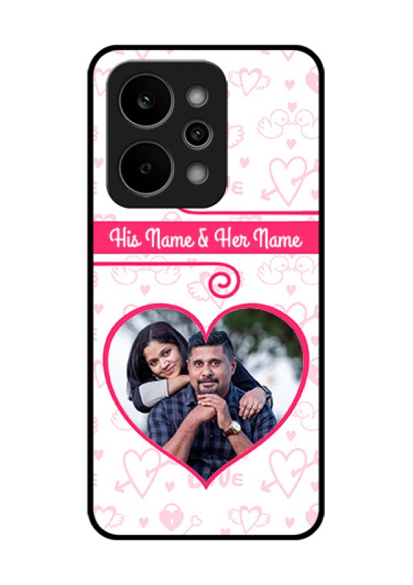 Realme P4 Power 5G Custom Glass Phone Case - Heart Shape Love Design