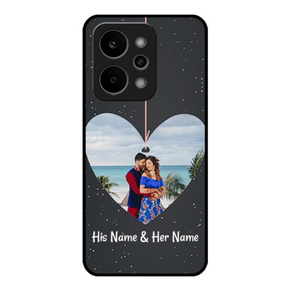 Realme P4 Power 5G Custom Glass Phone Case - Hanging Heart Design